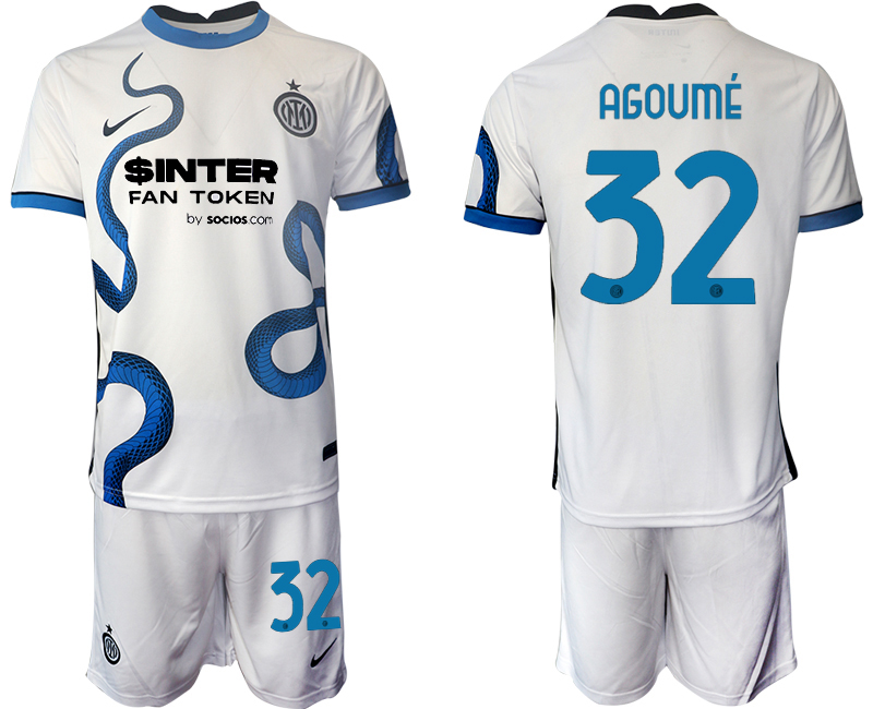 Men 2021-2022 Club Inter Milan away white #32 Soccer Jersey->manchester city jersey->Soccer Club Jersey